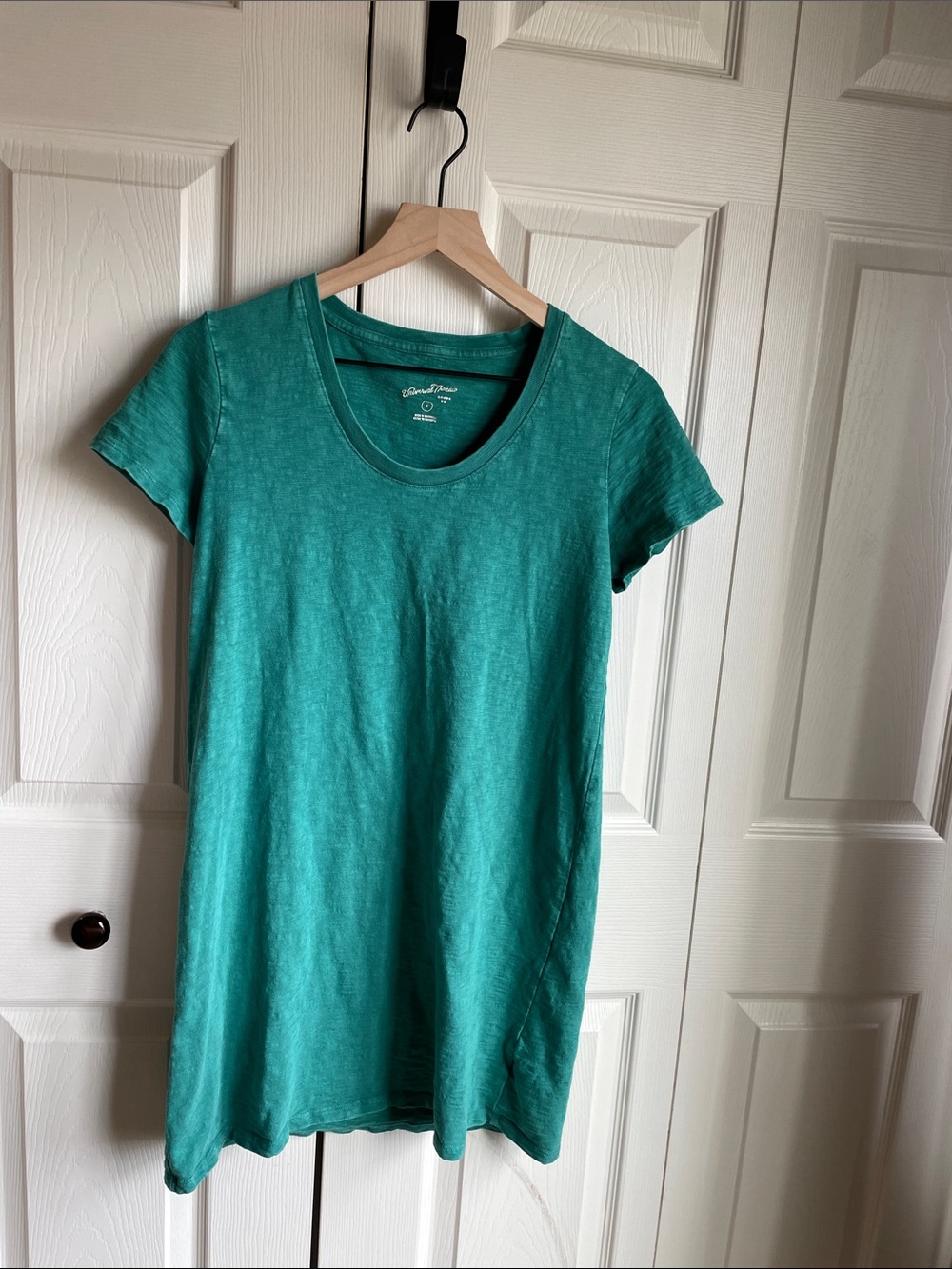 Universal Thread Women's Teal Crewneck Short-Sleeve Shirt Dress